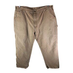 Carhartt Mens Carpenter Canvas Work Pants Beige 42x29